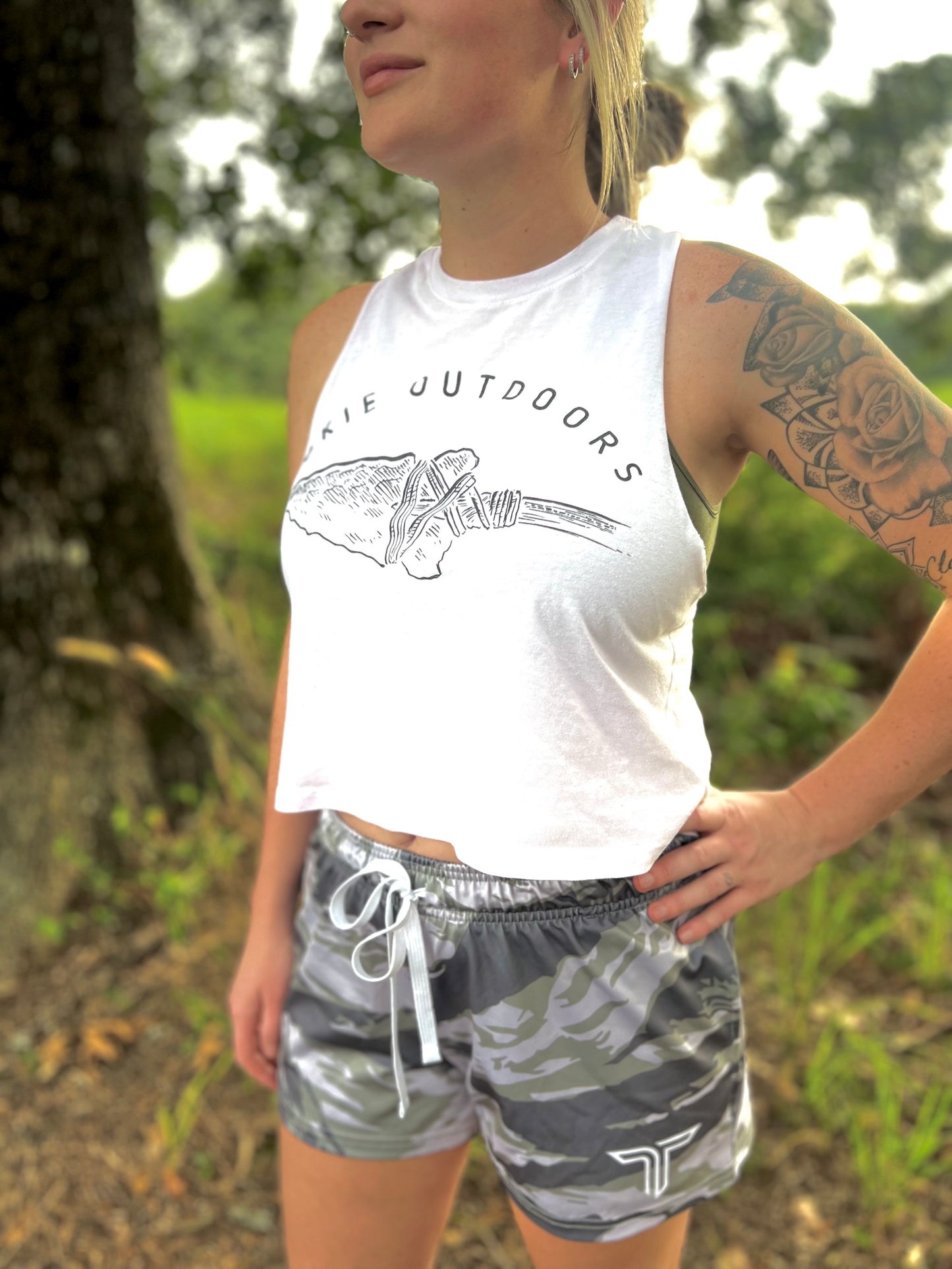 Arrowhead Crop Tank Top