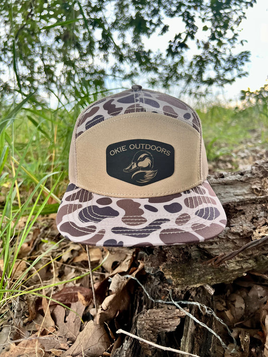 Slough Duck Camo - 7 Panel (Snap Back)