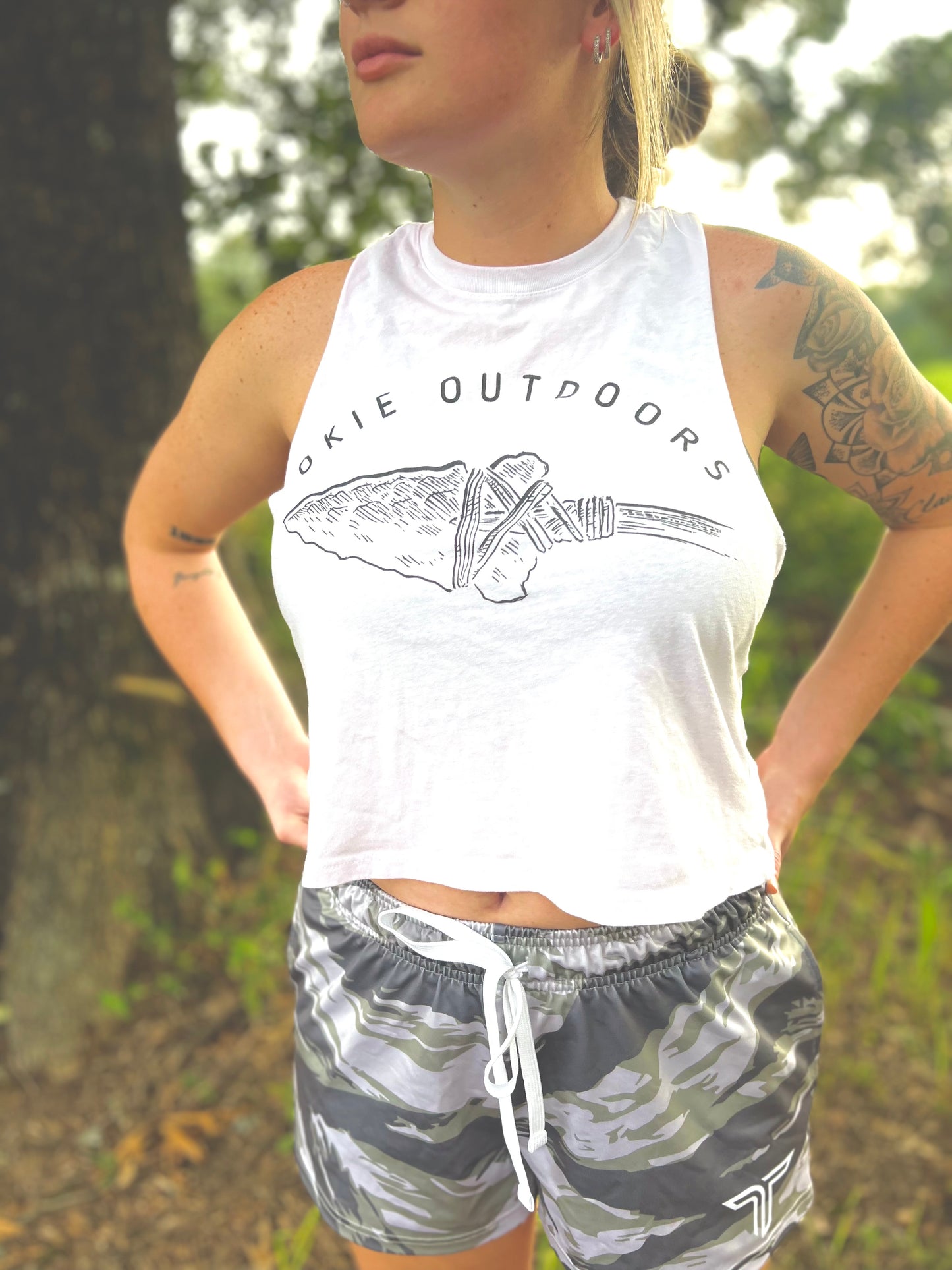 Arrowhead Crop Tank Top