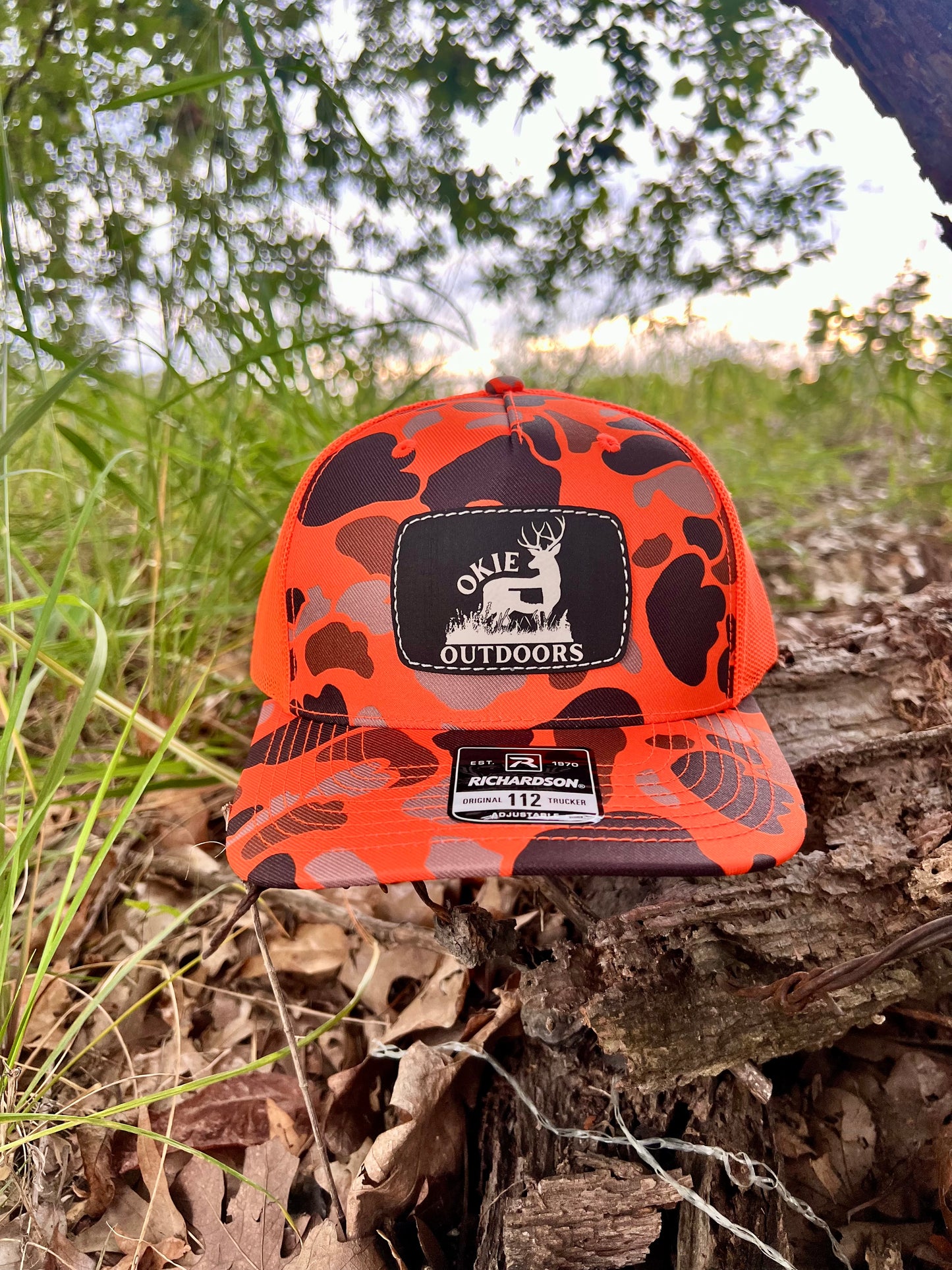 Blaze Orange & Duck Camo - Richardson 112 (Snap Back)