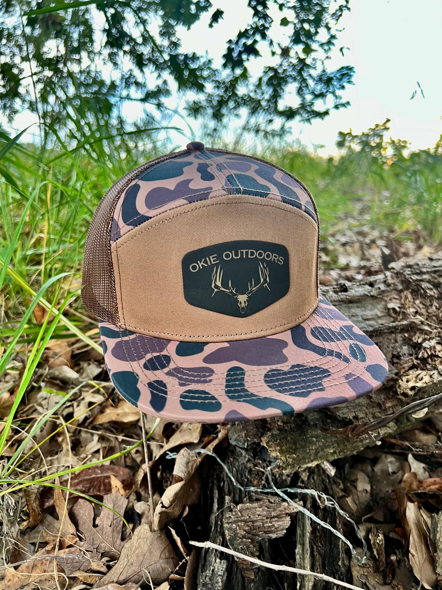 Delta Duck Camo - 7 Panel (Snap Back)