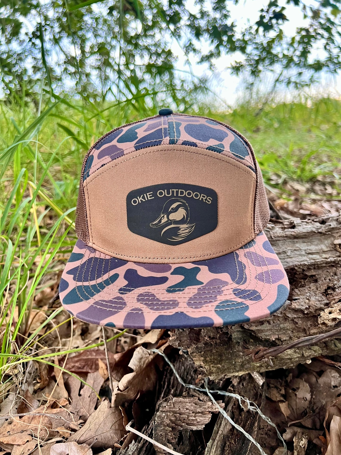 Delta Duck Camo - 7 Panel (Snap Back)